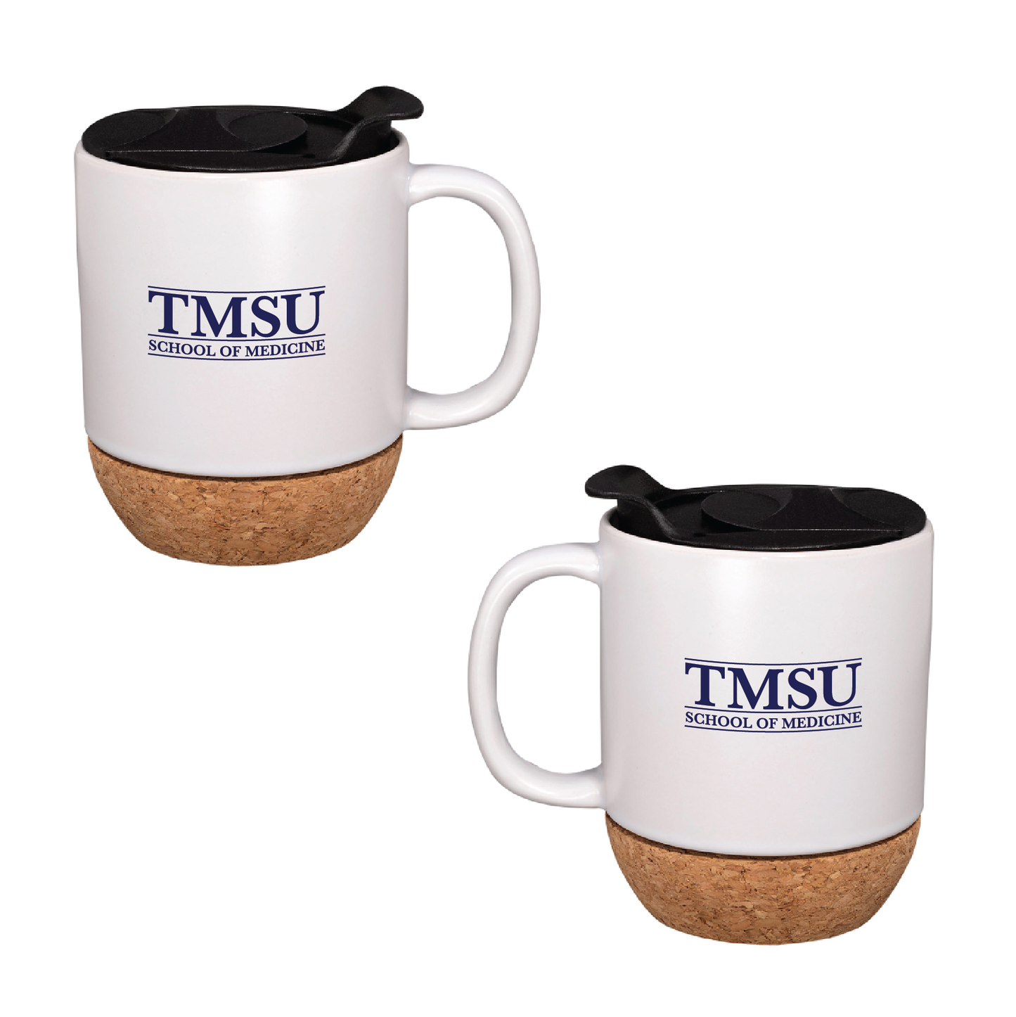14oz Ceramic Mug With Cork Base - both sides